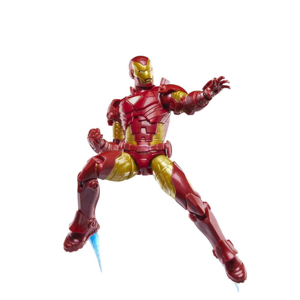 Hasbro Marvel Comics Iron Man (Model 20), Iron Man Comics Collectible 6-inch (15cm) Action Figure, Retro Design Blister Packaging, F9027, Authentic