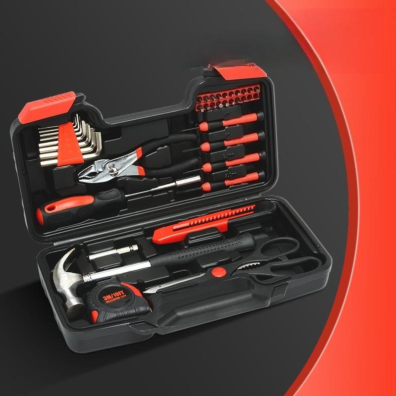 39pcs Tool Set Home Manual Maintenance Tool Box Pliers Screwdriver Home Hardware Tools
