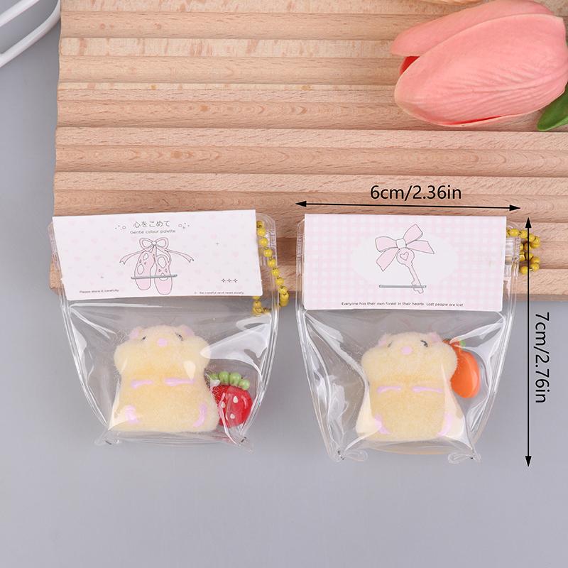2Pcs Cute Mini Hamster Squeeze Toys Cartoon Animal Squeeze Toy Stress Relief Toy Soft Mochi Toy For Adult Kid Gifts