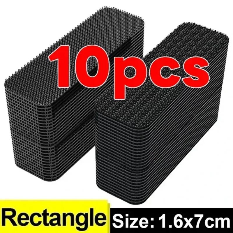 2/60Pcs Car Carpet Fixing Stickers Fastener Double Sided Self-Adhesive Carpet Fixed Patches Floor Foot Mats Anti Skid Grip Tapes