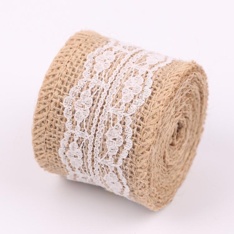 Linen Lace Roll for Christmas Wedding Crafts