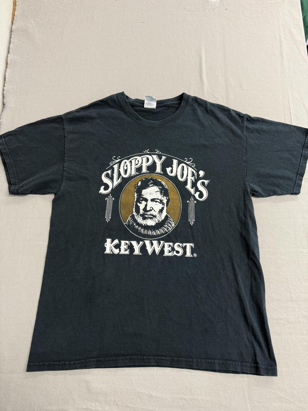 Faded Ernest Hemingway T-shirt Sloppy Joe s Bar Keywest - L XXXL