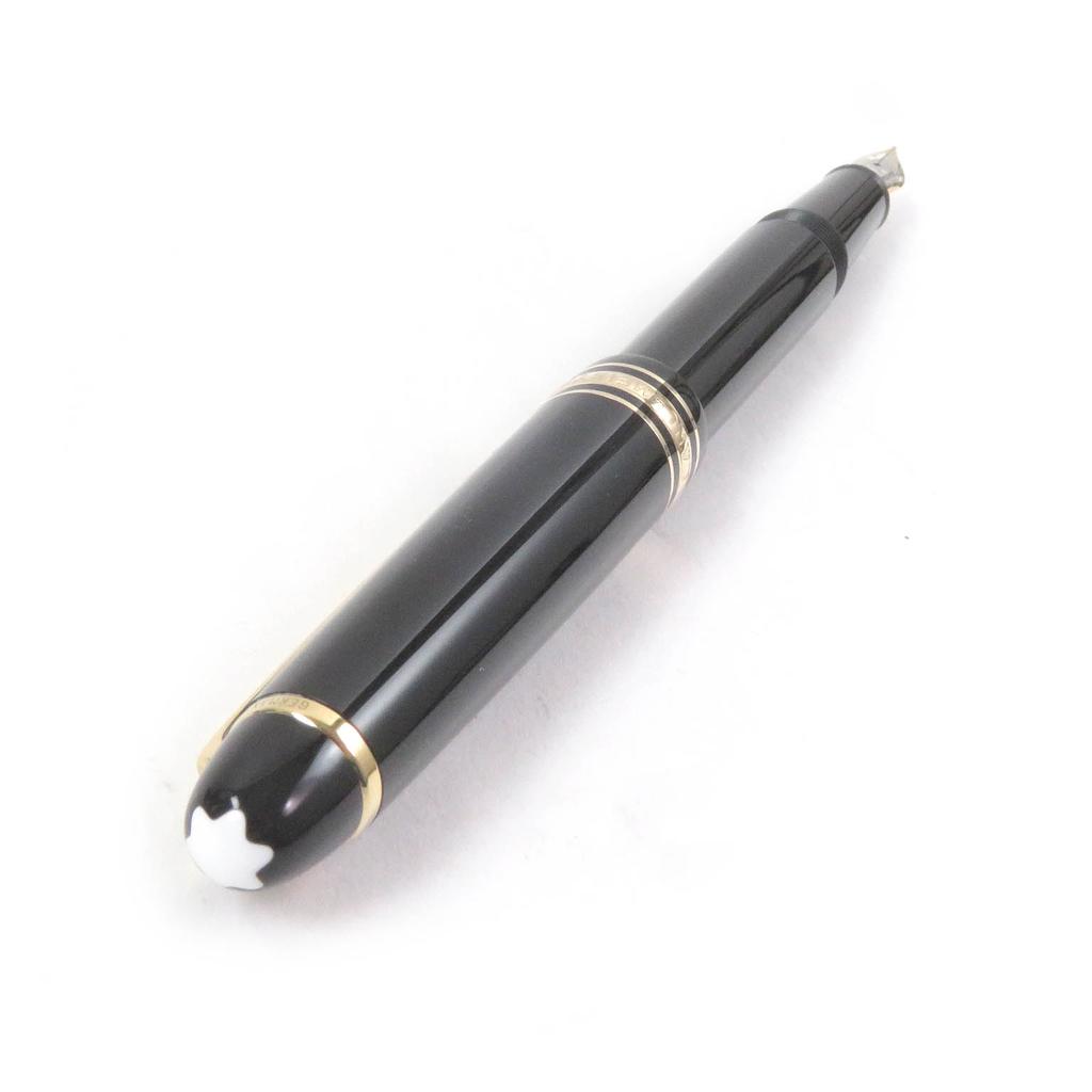 Great MONTBLANC fountain pen Meisterstck 145 Pix Classic Chopin Black gold 14K mens Used