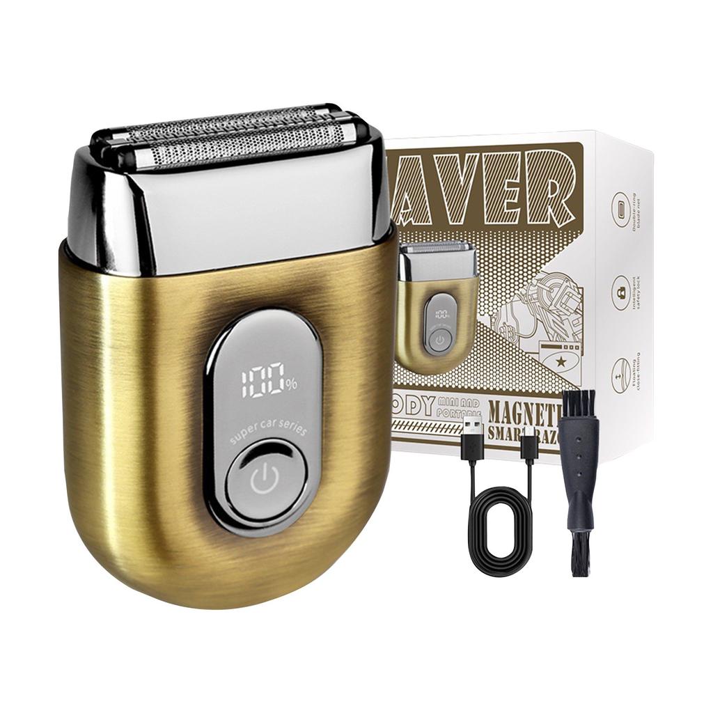 Men's Body Spherical Pubic Hair Body Foil Nose Hair Ear Hair Waterproof Wet & Dry  LED Display