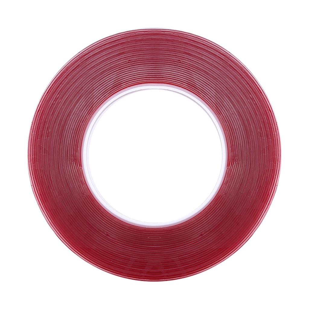 10 m Nail Art doppelseitiges Klebeband, rote Folie, durchsichtiges Klebeband für Nageldisplay, Linsenmaniküre-Werkzeug