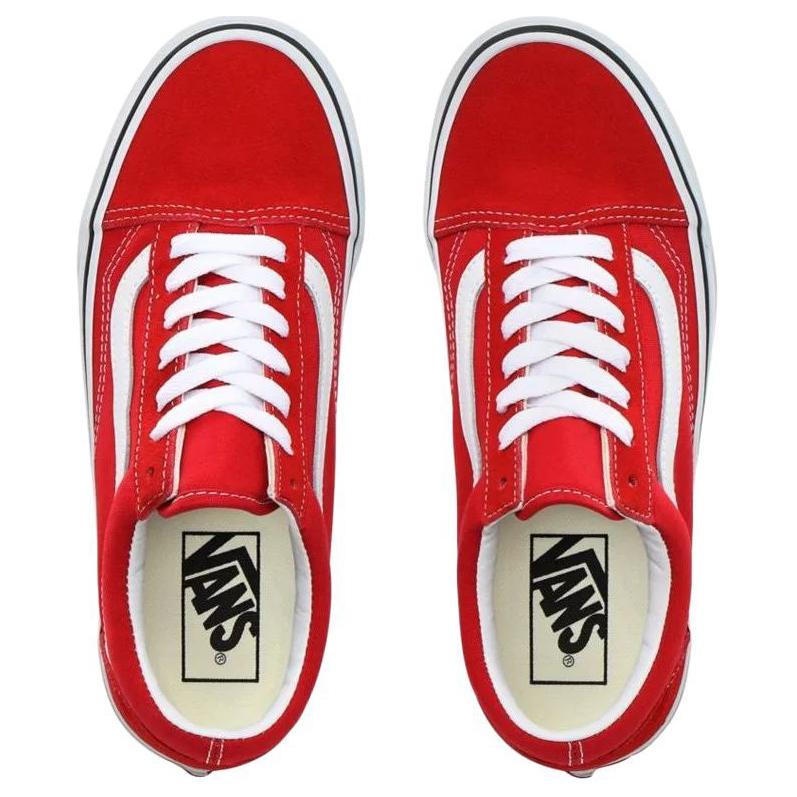 Vans Old Skool Unisex Low Top Skate Shoes Red Classic Soft Comfortable Thin Sole Wear Resistant VN0A4BV5JV61