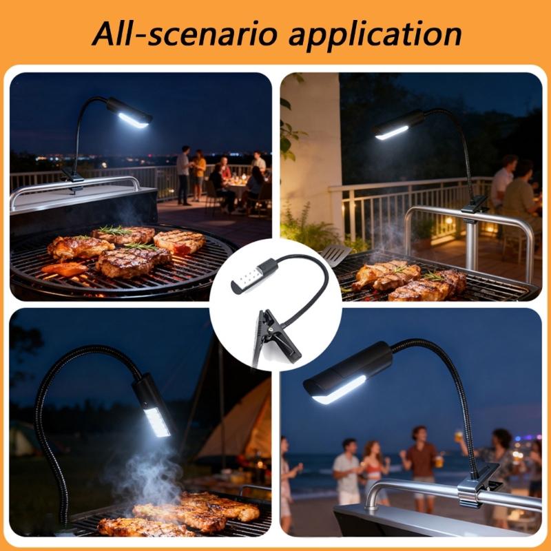 Energy Efficient LED Barbecue Light Magnetic Mount LED Grill Light Magnetic BBQ Light for Grilling Camping Activities