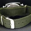 VINTAGE HAND-WINDING SWISS POKER FACE MENS REFURBISHED SEA GREEN WATCH a700937-5 R205a-a700937