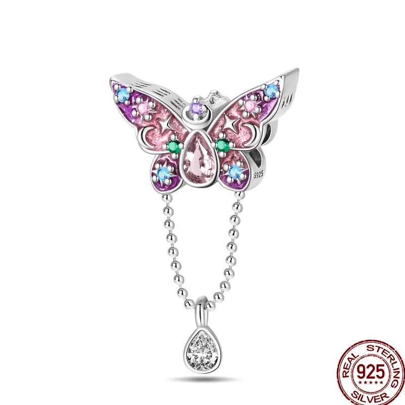 Copper Spring Insect Butterfly Series Gift Beads Suitable For 3Mm Original Bracelet Diy Birthday