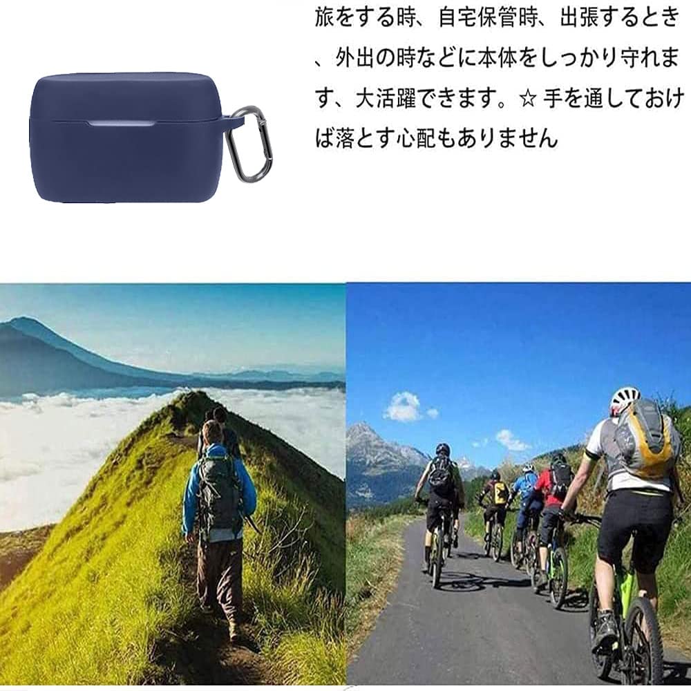 Case for Jabra Elite 4 Active Compatible with Elite 4 Active Equipped with a Hook To Prevent Loss Lightweight Shockproof Dustproof Shockproof Soft