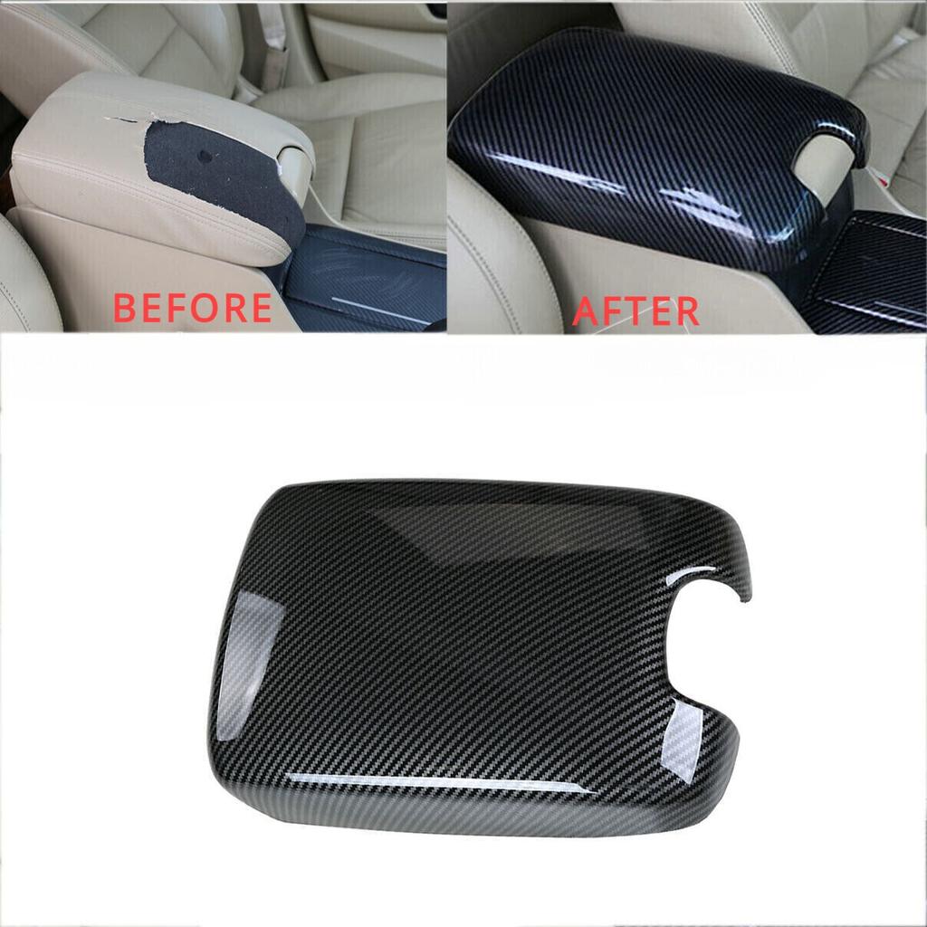 For Honda Accord 2008-2013 ABS Carbon Fiber Car Central Console Armrest Cover