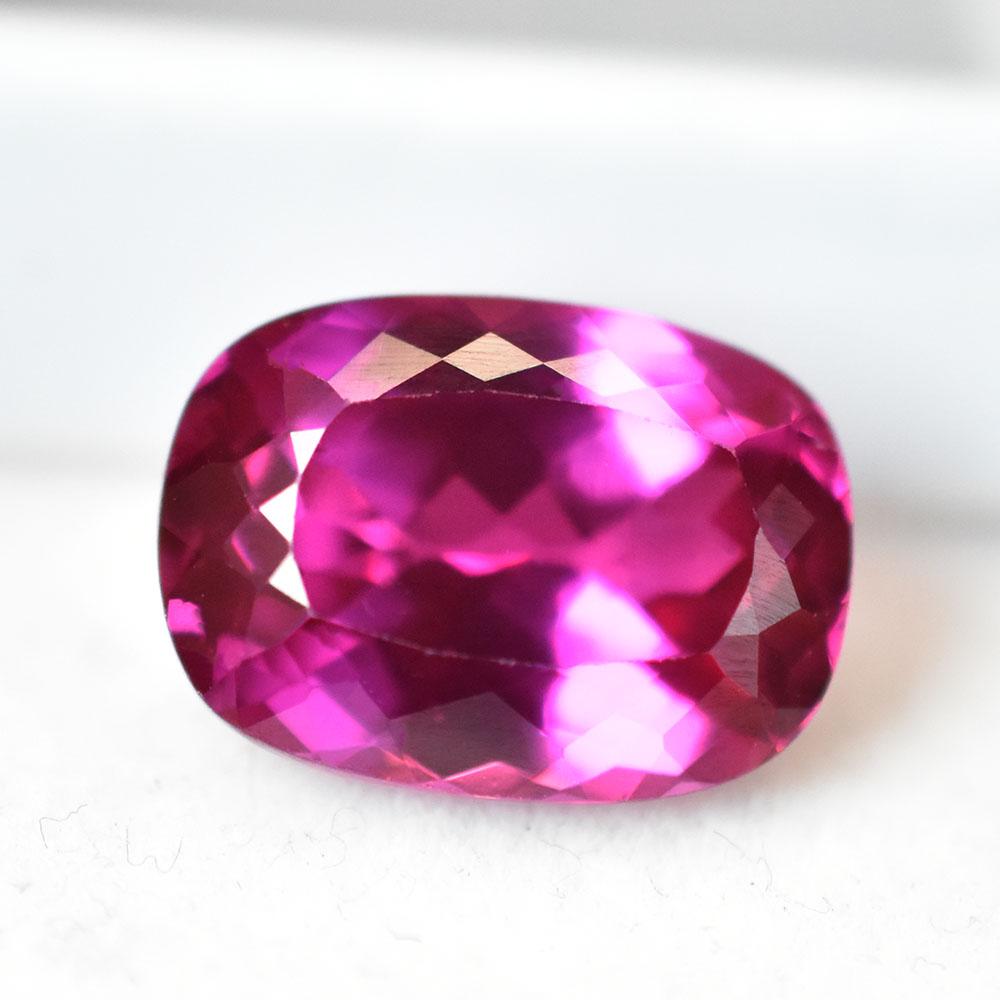 A+ Certified Natural Pink Tourmaline Cushion Cut 7.60 Ct Loose Gemstone For Gift