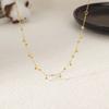 18k Temperament Luxury Tassel Necklace Luxurious and Noble Bean Necklaces Ins Cold Style Trendy Stainless Steel Jewelry