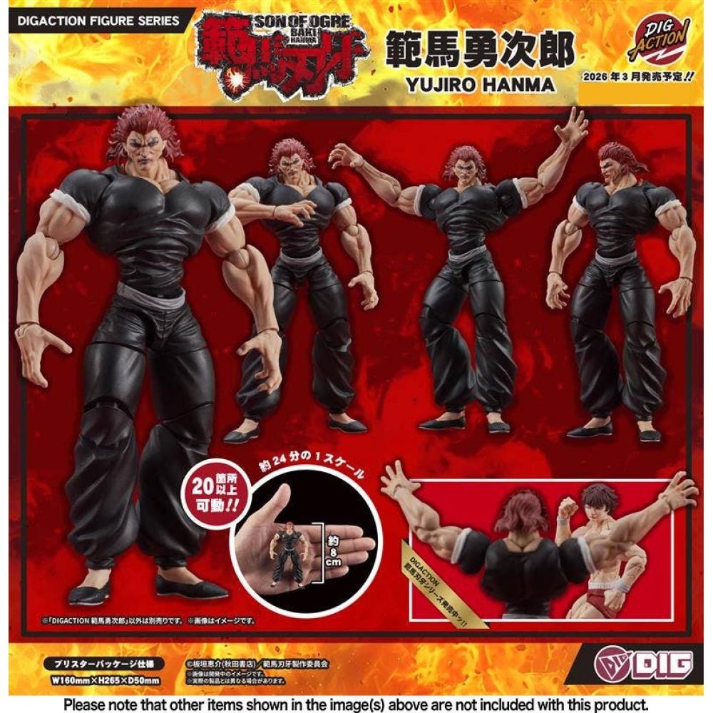 Grappler Baki 1 24 Digaction Son Of Ogre Baki Hanma  Yujiro Hanma