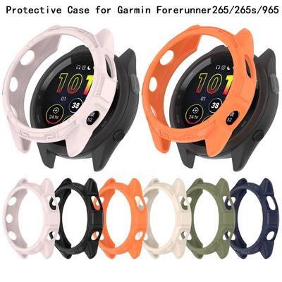 Garmin Forerunner 265 265S 965 İçin TPU Koruyucu Kılıf Boşluklu Saat Koruyucu Kılıflar Kapak Çizilmez Kabuk Tampon Aksesuarlar