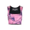 Logo Print Tie-Dye Sports Tank Top Women Tops Pink OWVO054F22JER0023045