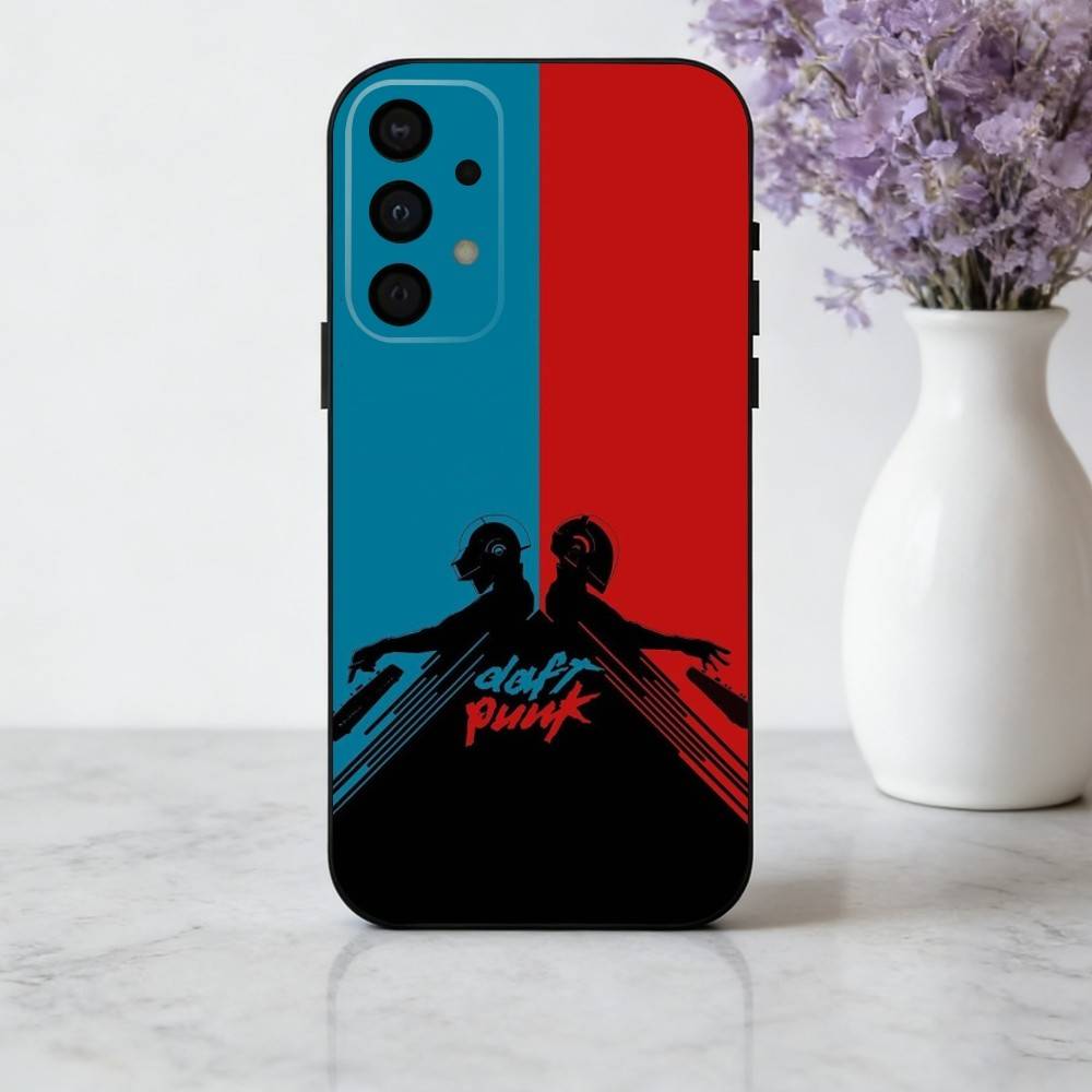 D-Daft-T P-Punk-K Phone Case For Samsung Galaxy A73,A72,A71,A70,A53,A52,A51,Soft Silicone Black Cover