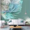 3d Wallpaper Modern Minimalist Mural European Abstract Color Wave Line Background Wall Mural