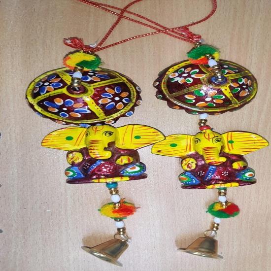 

@ Lord Ganesha Door/Wall Hanging Multicolour 1 pair UK185 50%OFF