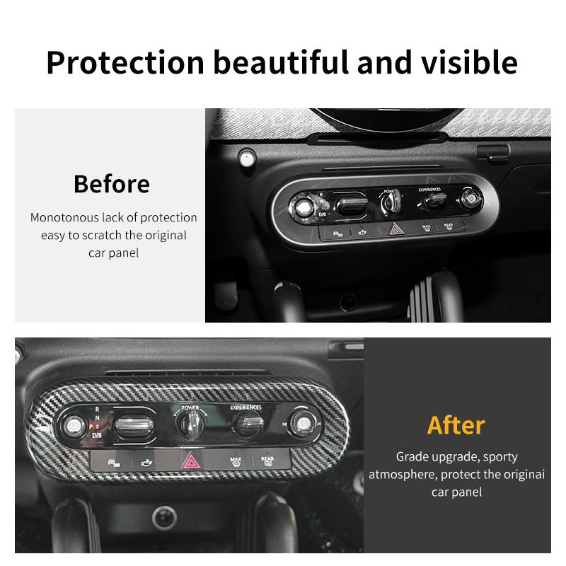 Zentrales Bedienknopf-Panelgehäuse für BMW MINI Cooper E/SE J01 J05 U25 F65 F66 F67 Countryman Auto-Innenraum-Dekorationsabdeckung