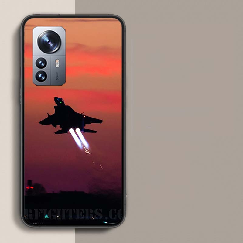 Black Sky Jet Fighter Phone Case For Xiaomi Mi 13 12T Poco F7 Pro 14 Ultra 15 Pro 12X 12 9 8 Lite 5G 11T 11i 10 10T Pro Capa