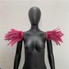 Gothic Halloween Masquerade Feather Shawl Costume Accessory