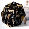 1pc Egyptian Symbols Fashionable Auto Opening/Closing Folding Umbrella with 8 Bones, Windproof Portable, Daily Use141