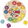 Puzzle en Bois - WDK - WDK Puzzle Horloge - Aiguilles tournantes - Diamètre 23 cm - Multicolore