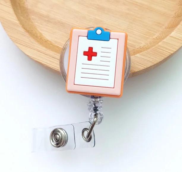 1PCS Nurse Work Card Holders Retractable Badge Reels Cute Cartoon Badge Reels Doctor ID/IC Card Holder Hospital Supplies