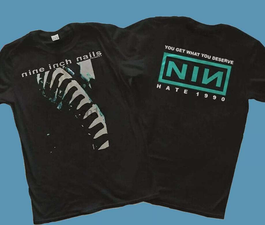 1990 Nine Inch Nails You Get What You Deserve HATE T-Shirt XL