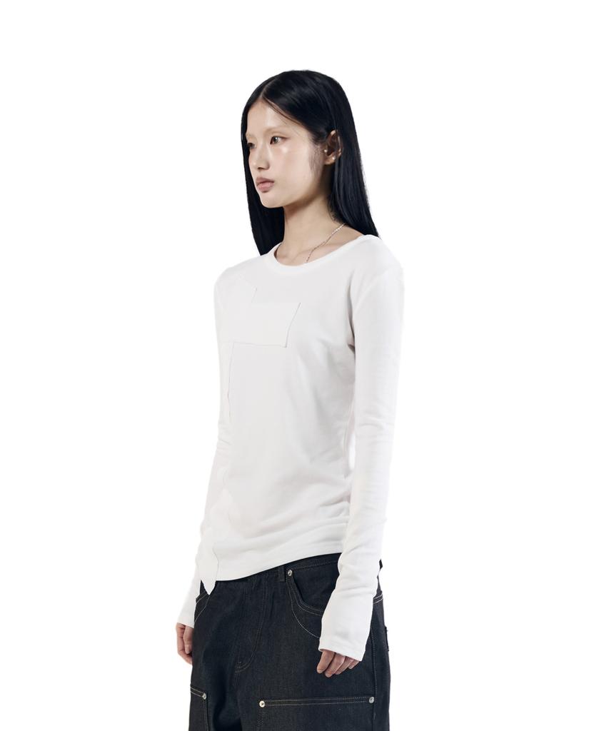 AAKAM Cross Patch Long Sleeve (White)