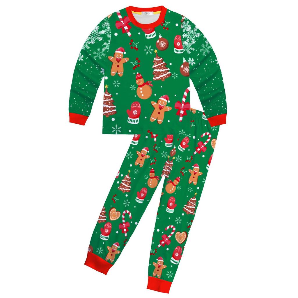 New Arrival Christmas Reindeer Print Pajama Set - Long Sleeve Top & Pants
