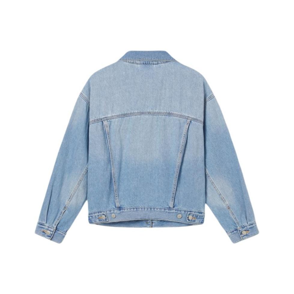 Levis Casual Comfortable Simple Single Button Long Sleeve Denim Jacket Women Jackets 0052P-0001