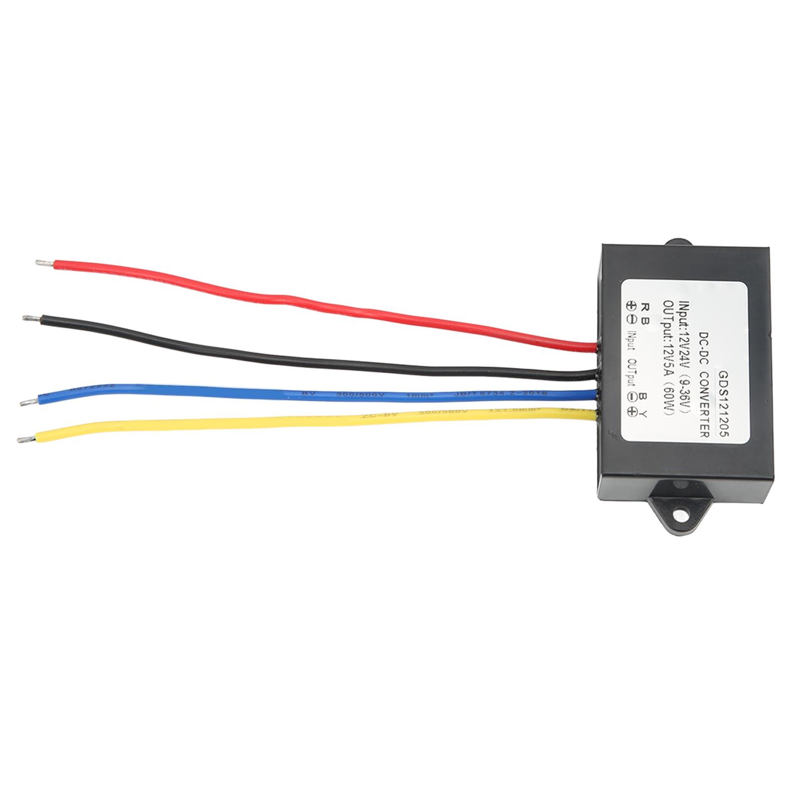 

Модуль регулятора напруги DC до DC IP67 Водонепроникний корпус з PP Перетворювач напруги 12В 24В 9-36В до 12В 5А