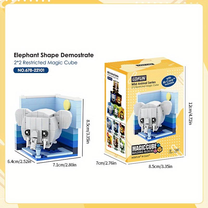 Creative Animal Building Blocks Cute Panda Koala Tiger Rabbit Chicken Model Bricks Children's DIY Toy Birthday Gift