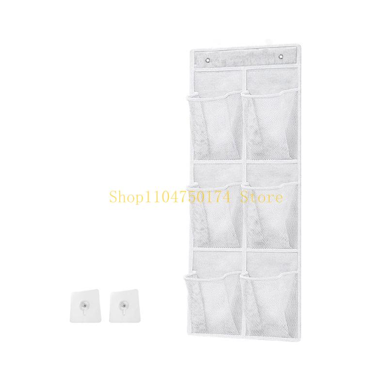 6 Grids Hanging Organizers Bathroom Storage Hanging Organizers With 6 Breathable Pockets For Towels And Toiletries top sale