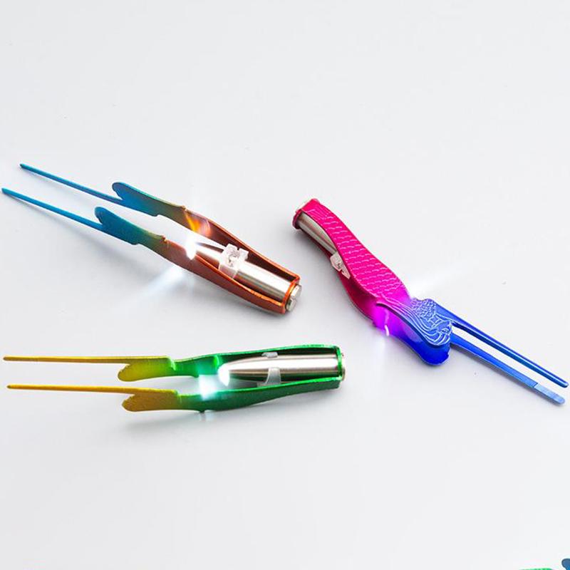 Baby Ear Cleaner Tweezer Soft Ear Picks Led Flash Light Ear Wax Curette Picker Ear Cleaning Tools Ear Wax Dog Removal Earpick