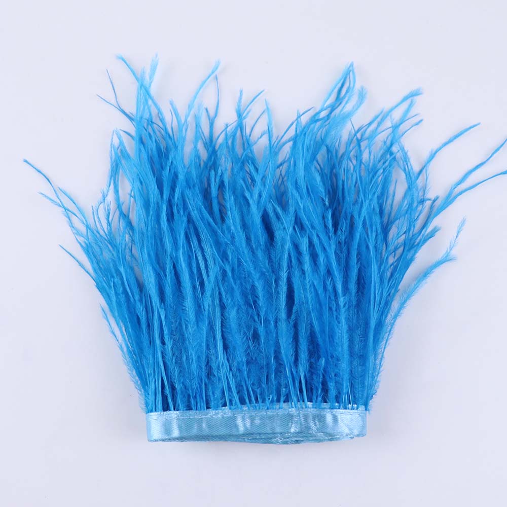 Feather 6-18CM Natural White Black Ostrich Feathers Trim for Wedding Dress Clothing Accessories Party Decoration Plume Fringe