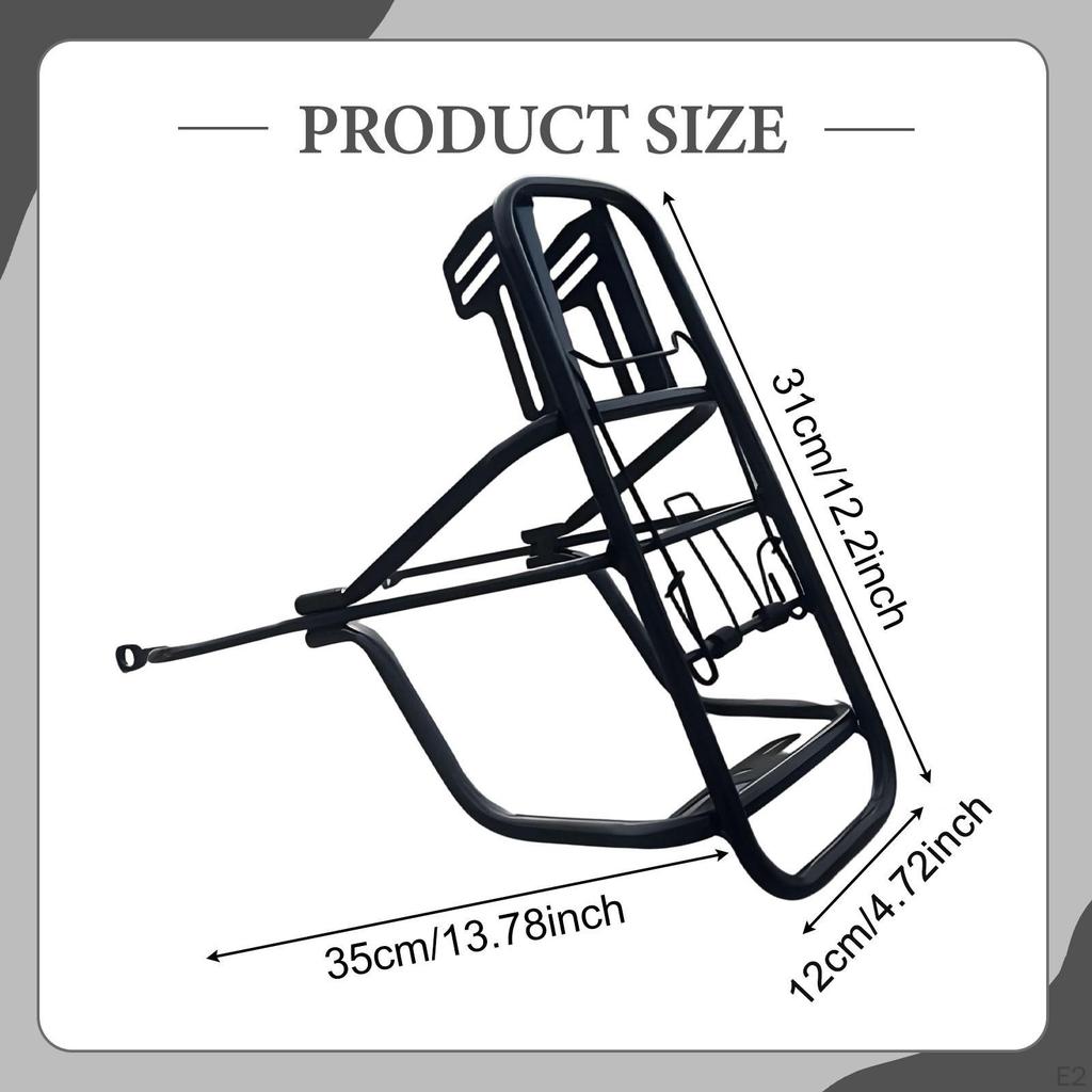 Bike Cargo Carrier Rack Luggage Holder Easy Installation Universal Rear Bicycle Pannier Support
