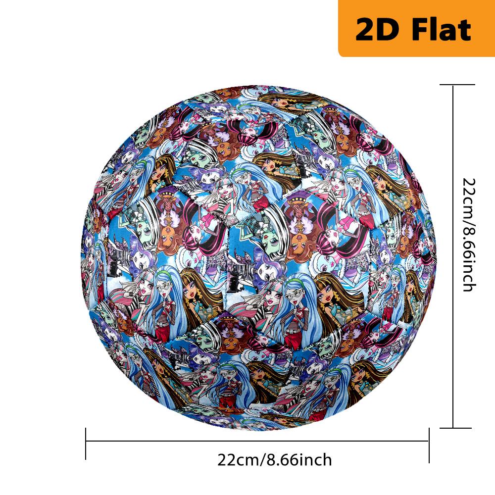 Monster High Magic Soccer Ball Suitable for Both Training and Competition No. 5 Football Outdoor Sports High Elasticity Unique Football Gifts