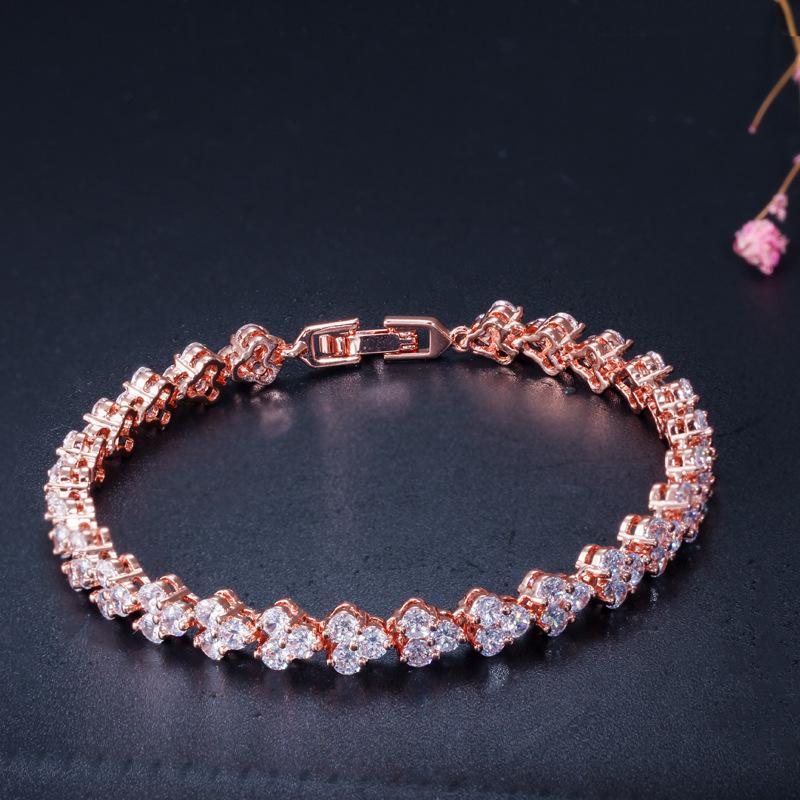 Aaa Zircon Super Flash Roman Bracelet, Carina Lau, Exquisite Jewelry.