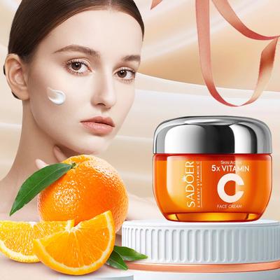 50g Vitamin C Face Cream. Deeply Nourishing and Hydrating Face Cream - Tightens and Brightens for A Younger Looking Skin
