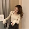 Women Pullover Long Sleeve Top Square Collar Casual Fashion Sweater Women Jumper Sexy Knitwear Sweater Tops