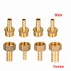 1pcs Brass 3/8" 1/2"BSP Male/Female Thread Fitting Barb Hose Tail End Connector Coupler 6/8/10/12/14/16/19/25mm