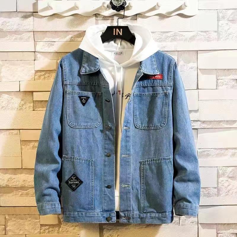 Bunda Pánská Korejská Verze Trend Volná Jarní a Podzimní Pánská Bunda Všestranná