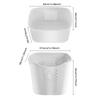 Laundry Basket, Dirty Clothes Basket, Laundry Basket with Wheels Practical Handle For Bathrooms, Laundry Rooms, Bedrooms White