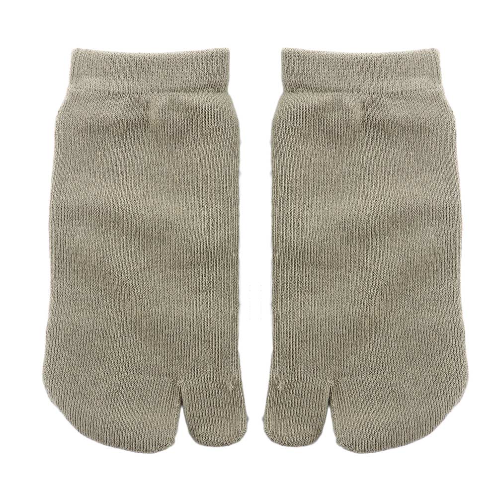 Cotton Couple Tabi Socks Solid Comfortable Breathable Two Toe Socks Women Men Non-slip Invisible Low Cut Boat Sock