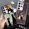 Schwarze Katze Hexe Ästhetik Stoßfeste Handyhülle für Samsung Galaxy S26 Edge S25 Ultra S24 FE S23 Plus S21 Hülle Anti Fall Funda