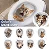 Funny 3D Cat Toilet Stickers DIY Water Resistant Wall Toilet Toilet Seat Sticker Decals Sticker F5T3