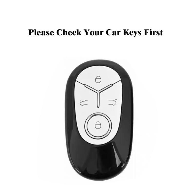 New Car Key Case Cover For Geely Ex2 - Leather Protective Key Shell Anti-Scratch Remote Key Protector